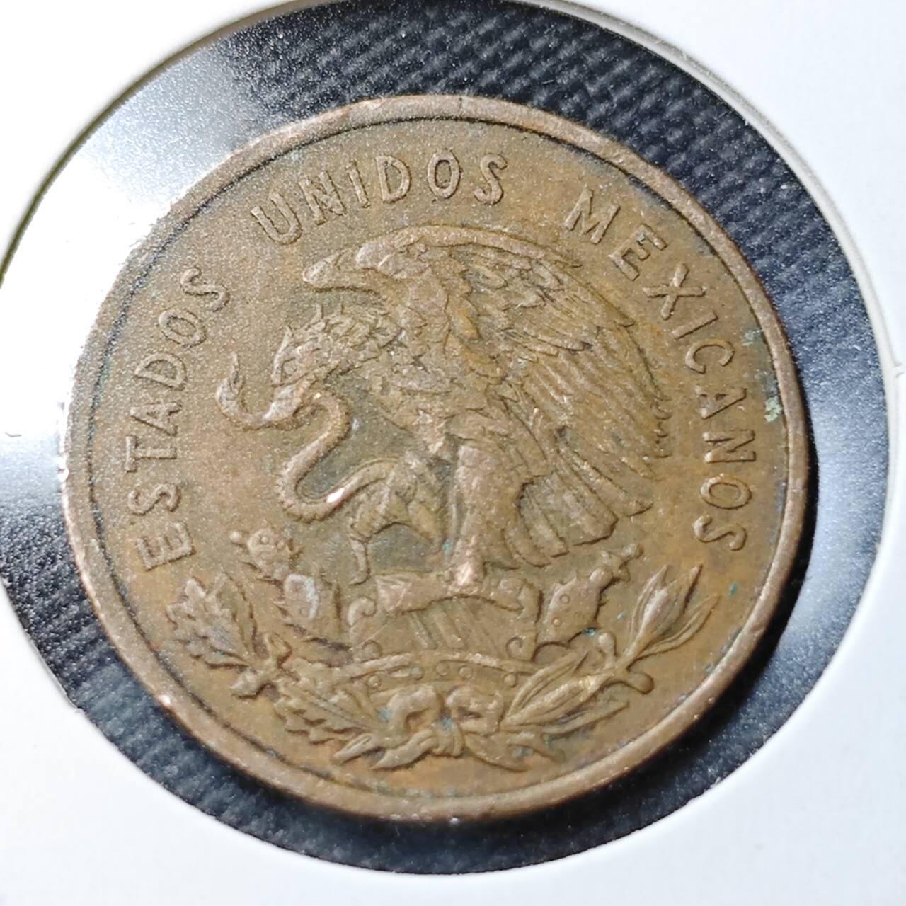 KK钱币收藏小铺  第362场  2月预留时间 周末发货  1967墨西哥10分铜币