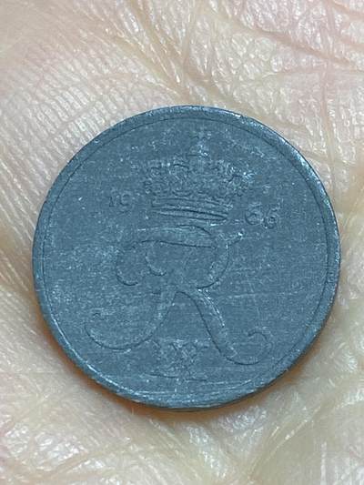 2025年第一百二十场(总第一百四十六场）外国好品散币(免佣金) - 丹麦🇩🇰1966年1欧尔(弗雷德里克九世，C; S版)