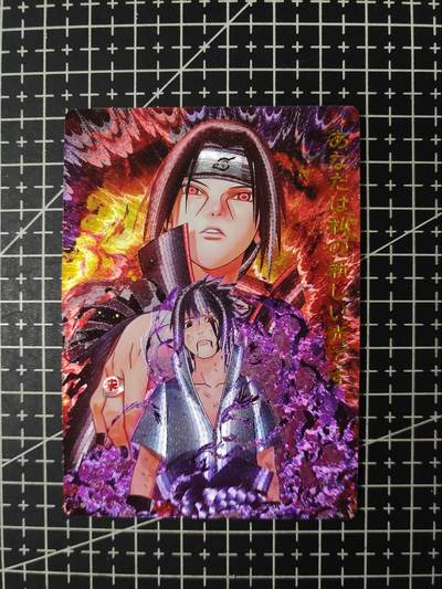 铃鹿第九期（提示一：自制卡难免瑕疵，可能存在撞角爆边等出厂瑕疵，介意慎拍；提示二：参拍请慎重，跑单押金不退的）） - 火影宇智波粗闪单卡