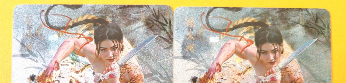 趣卡卡拍No.18期（无佣金免手续费，分享成交有奖） 【冷烫】焱卡文化-刷子妖人间传 顾大嫂 冷烫折光双服饰2张