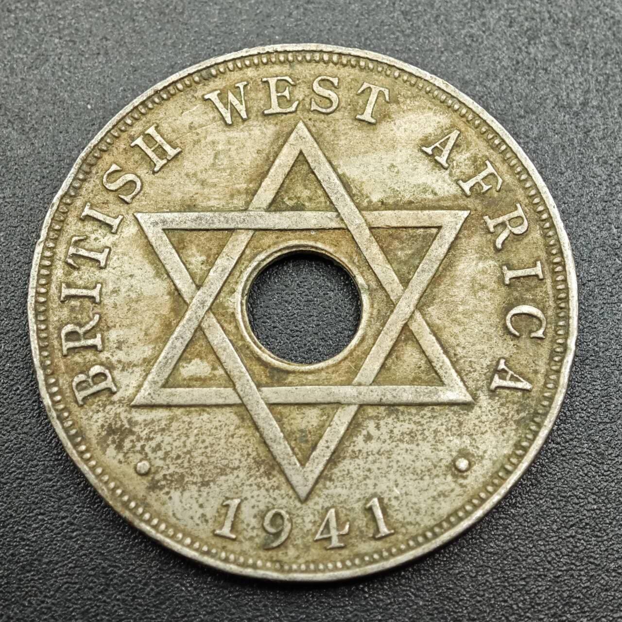 【淘币小摊】实时拍第七百八十一拍   散币场   满百包邮可预留二周 每周一统一发货   英属西非1941年乔治六世1便士镍币