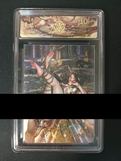 花开卡拍第45期（11月2号周日截拍，品控勿拍!!!拍品不寄存，运费5元，自制卡难免瑕疵，可能存在轻微撞角爆边等出厂瑕疵，品控介意勿拍！） - 【亲签】焱卡人间传 CCG定制标 10G 刷子亲签  夏姬折光