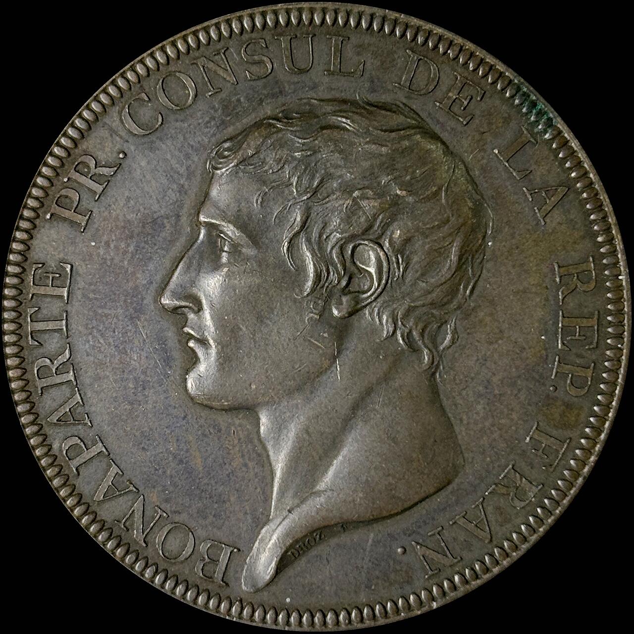 【雨安】【世界币章112-113期】周五/周六 两场连拍 2025-10-31 周五 19:30 保真 8秒倒数自动落锤 高效拍卖  [章] France 章 法国 1802年 拿破仑一世 亚眠和约 法英西荷和平条约 铜章