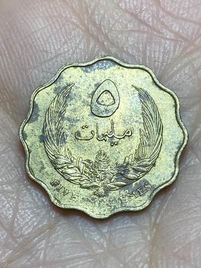 2025年第一百二十场(总第一百四十六场）外国好品散币(免佣金) - 利比亚王国5米利姆(伊德里斯一世第二套)