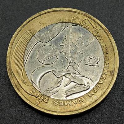 【淘币小摊】实时拍第七百八十一拍   散币场   满百包邮可预留二周 每周一统一发货   - 英国2002年英联邦运动会2镑纪念币