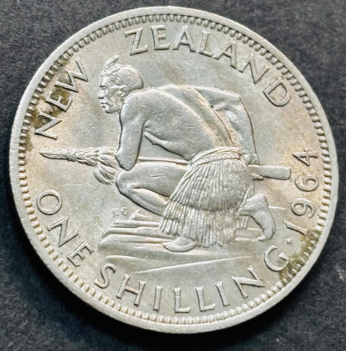 文馨钱币收藏第 278 场，银元，纸币，铜章场 长期接收代拍品 1964 年英属新西兰 1 先令