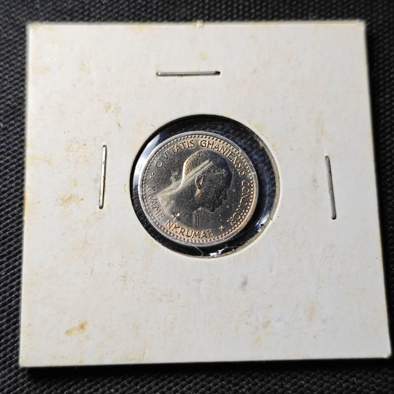 KK钱币收藏小铺  第362场  2月预留时间 周末发货 1958加纳6便士