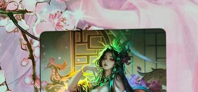 龙虎卡牌第六一场 （无佣金，单场满200元包邮，欢迎送拍） - 折光彩闪 鸡腿倾国倾城落衣版 貂蝉