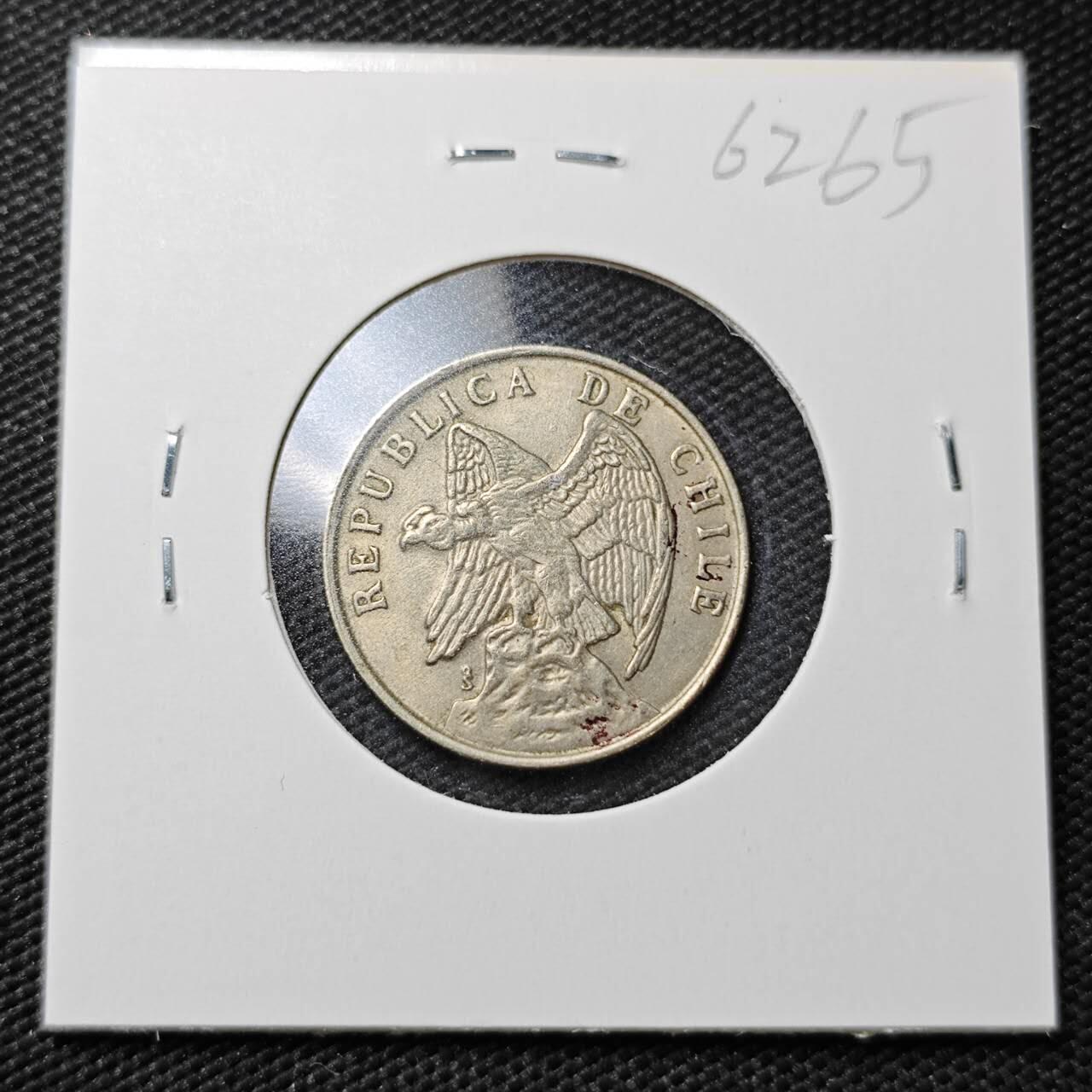 KK钱币收藏小铺  第362场  2月预留时间 周末发货  1975智利50分