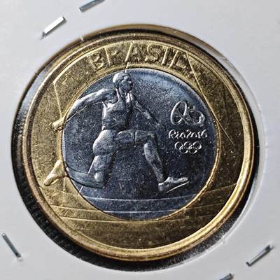 KK钱币收藏小铺  第362场  2月预留时间 周末发货 -  巴西1瑞尔纪念币