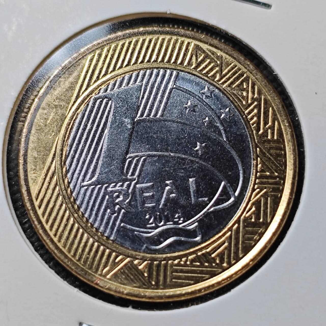 KK钱币收藏小铺  第362场  2月预留时间 周末发货  巴西1瑞尔纪念币