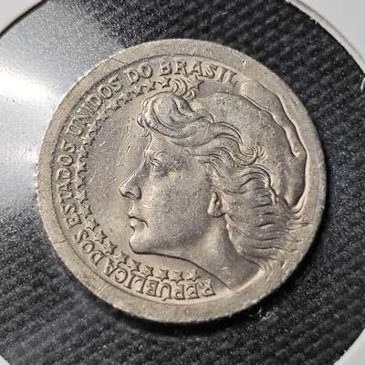 KK钱币收藏小铺  第361场  2月预留时间 周末发货 -  1965巴西50分 好品 巴西女神