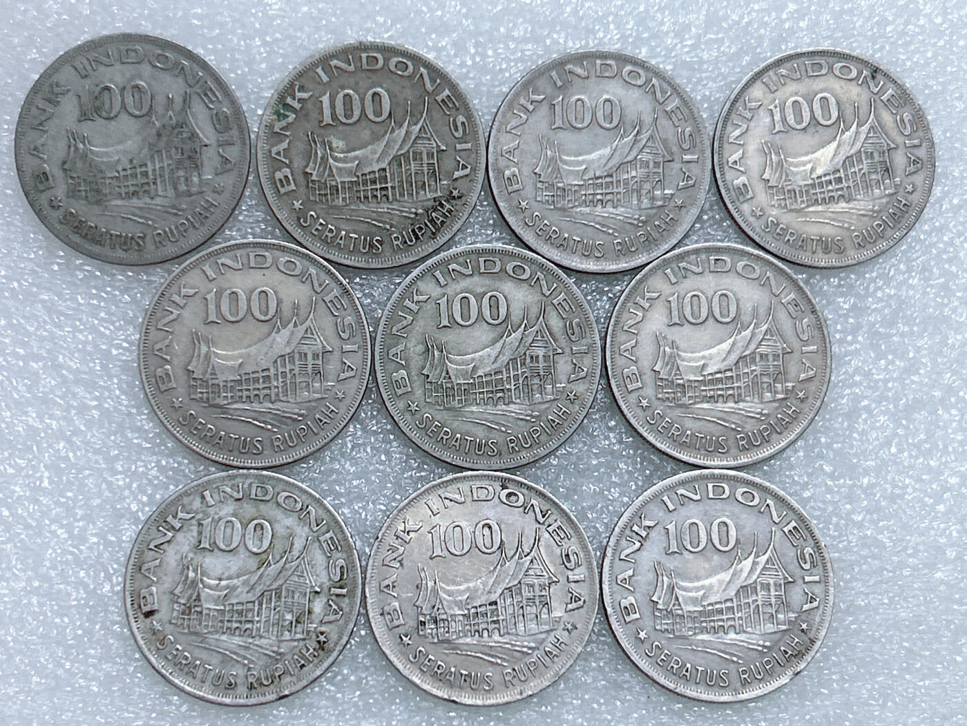 第一海外回流一元起拍收藏 散集专场  第260期 印度尼西亚1978年100卢比硬币 10枚