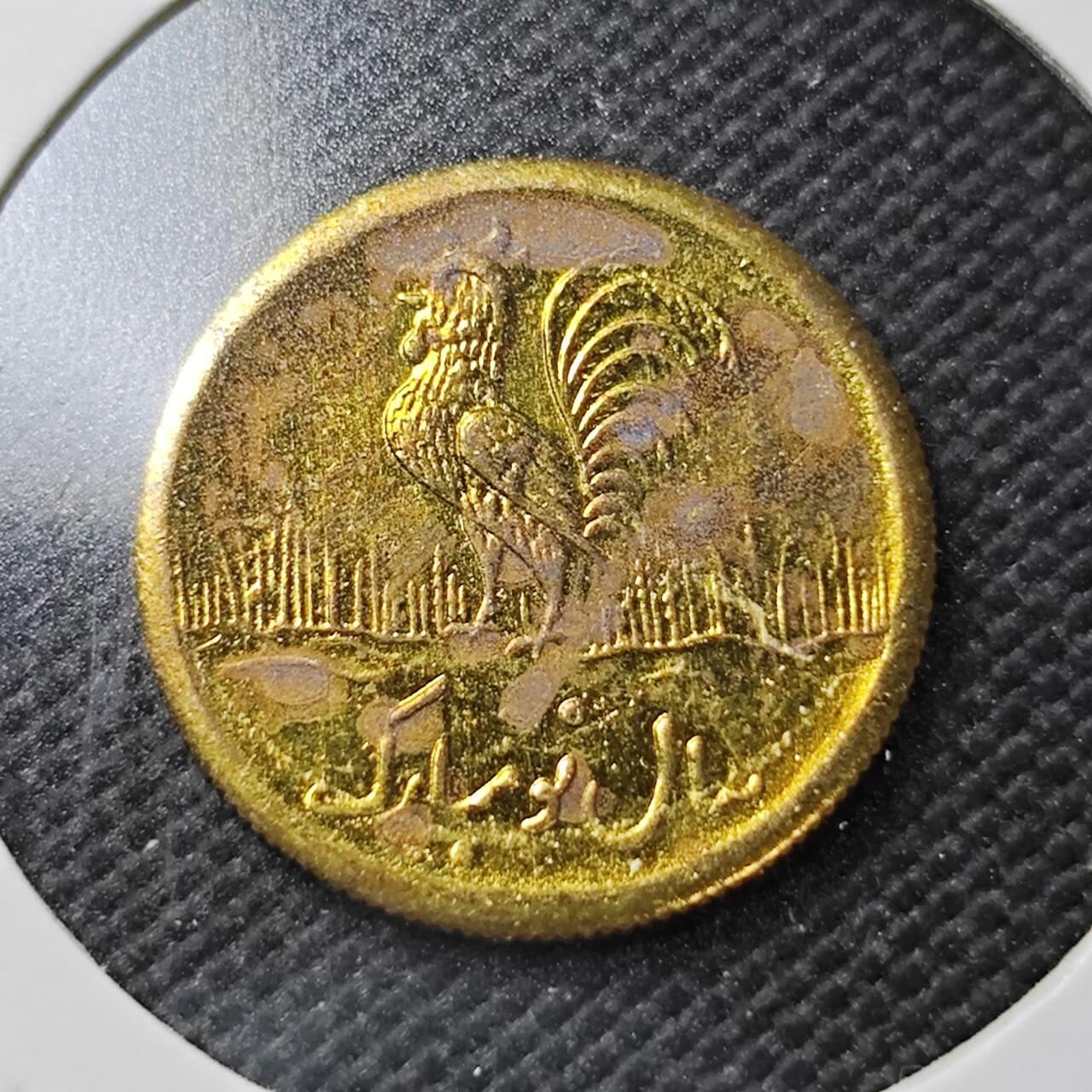 KK钱币收藏小铺  第362场  2月预留时间 周末发货  伊朗小公鸡代币