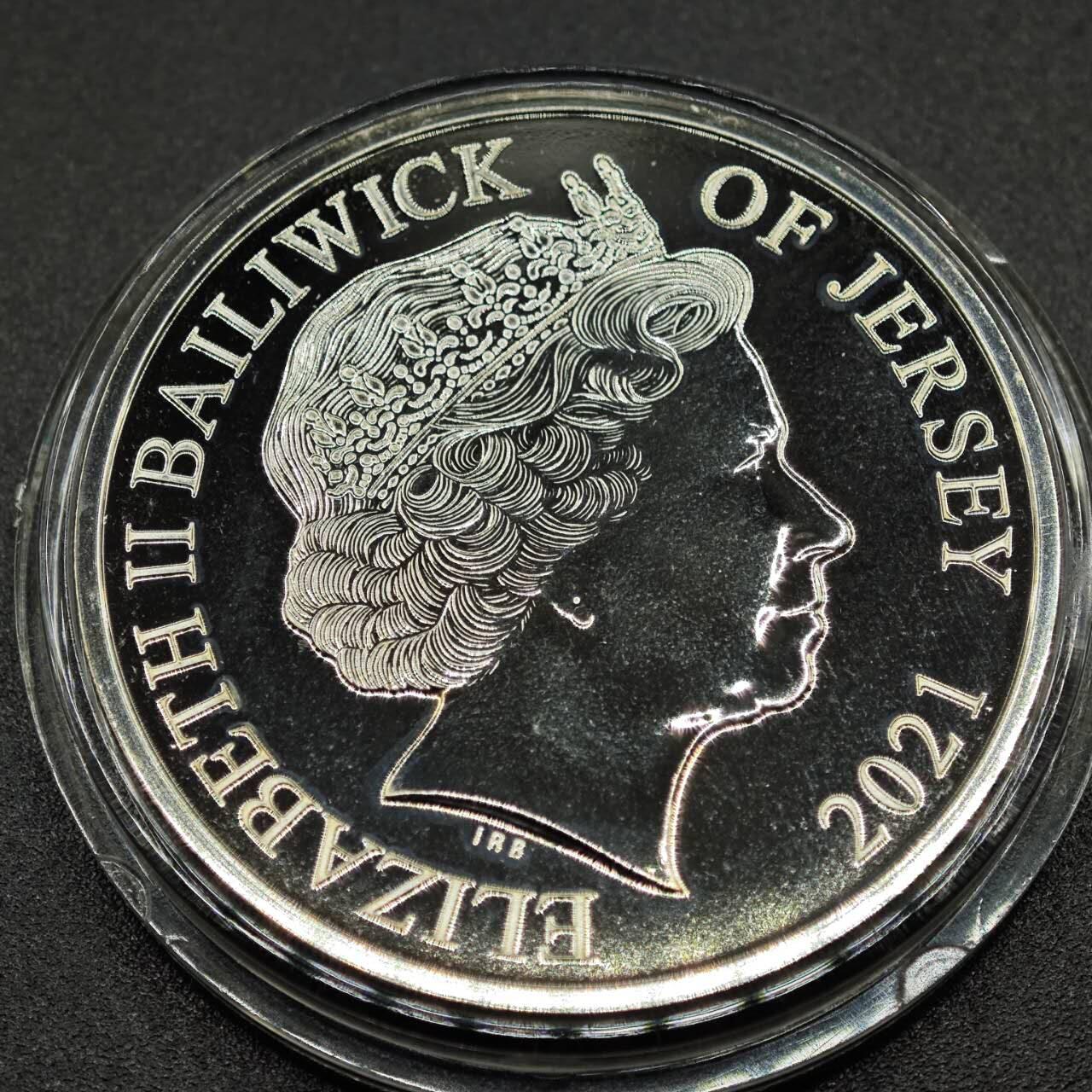 【淘币小摊】实时拍第七百八十一拍   散币场   满百包邮可预留二周 每周一统一发货   泽西岛2021年一战缅怀百年5镑纪念币