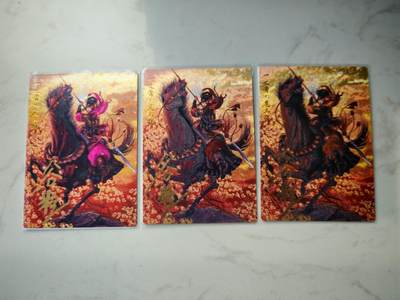 小怪兽卡牌第四十七期 （收拍品  不寄存 消费就送随机裸卡） - 卡德曼一丈青扈三娘 一套三色亲签 108编