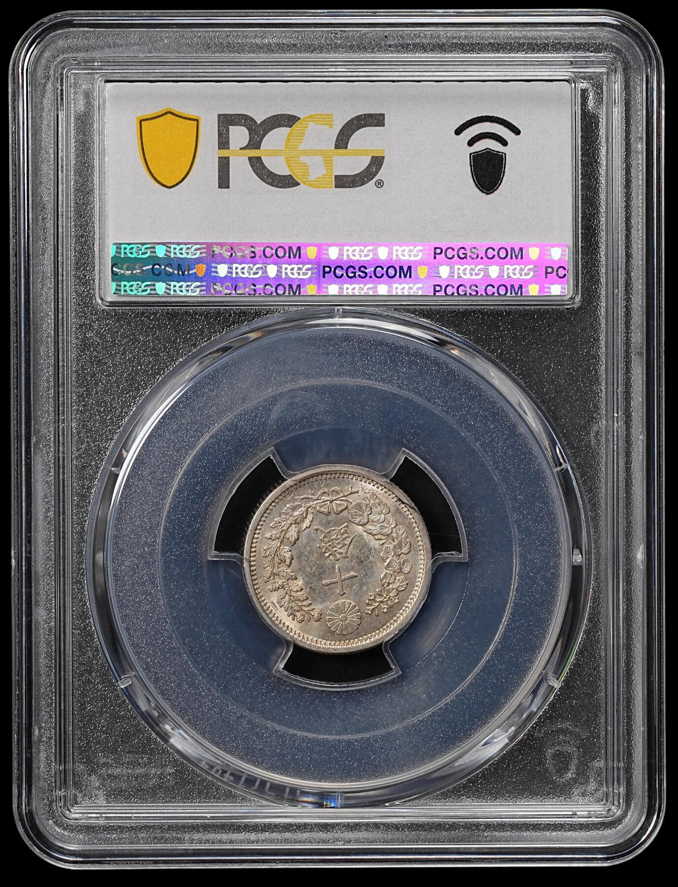 修遠堂世界钱币第九十一期 PCGS MS62 明治十年龙十钱银币 2002年第11回银座钱币拍卖原物 细分类版别品（密叶派B型）