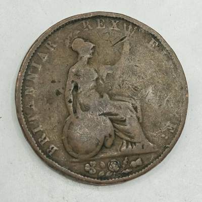 【淘币小摊】限时拍第七百八十四拍  老铜币场  满百包邮可预留两周  周一统一发货  - 英国1831年威廉四世半便士铜币