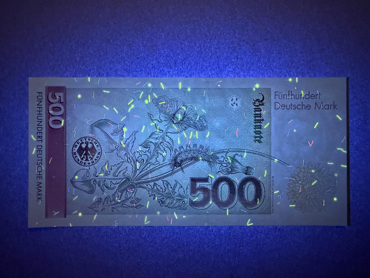 《艾美收藏》第218期-11.2周日外币荟萃 德国500马克 UNC 1991年 德国女画家梅里安 AA冠