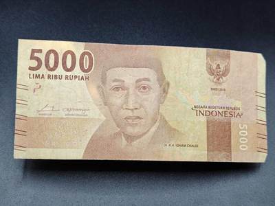 【淘币小摊】实时拍第七百八十五拍   无佣金纸币福利场   满百包邮可预留二周 每周一统一发货   - 印尼5000卢比