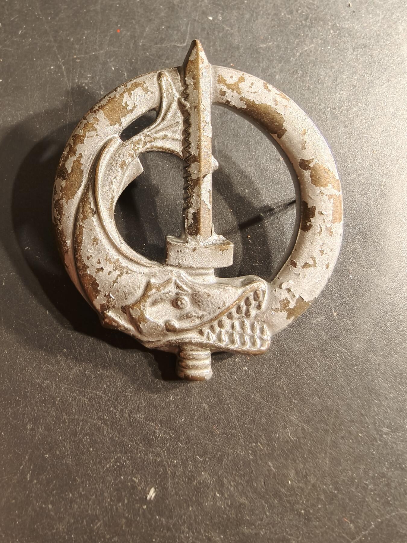 老王徽章第160期  法国海军银级水下干预专家潜水员证章