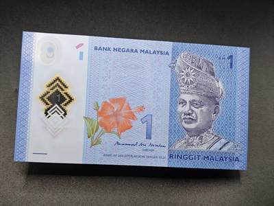 【淘币小摊】实时拍第七百八十五拍   无佣金纸币福利场   满百包邮可预留二周 每周一统一发货   - 马来西亚1林吉特