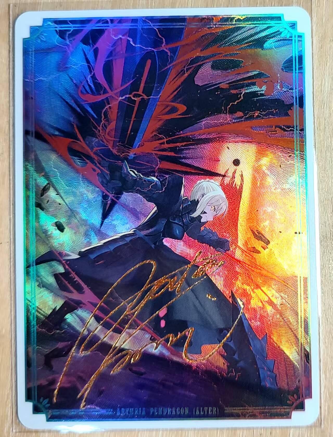 龙虎卡牌第六一场 （无佣金，单场满200元包邮，欢迎送拍） 折光彩闪 FATE卡牌 黑saber