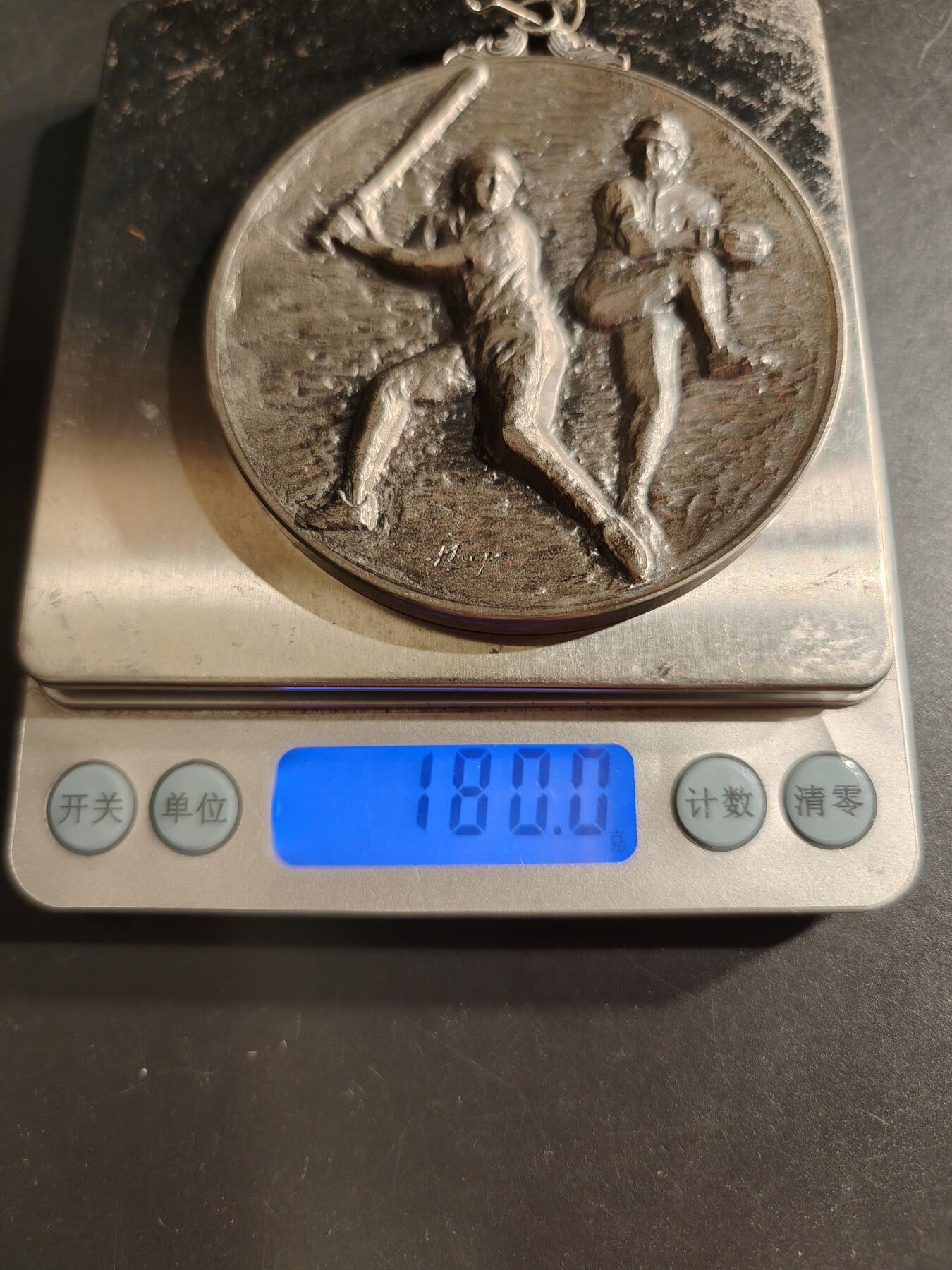 老王徽章第160期 小日子棒球竞赛纪念章    原盒     直径72mm.   重量180g