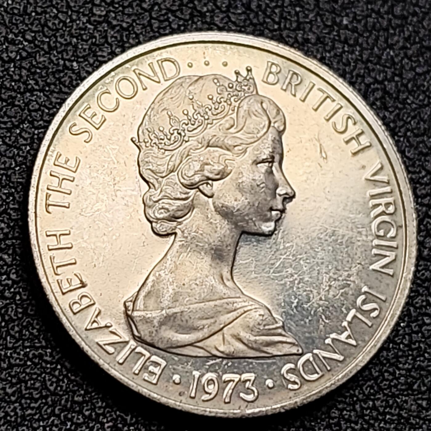 泉币菌-第122场-精品福利场 精制币 英属维尔京群岛 10分铜镍硬币23.0毫米 5.5克