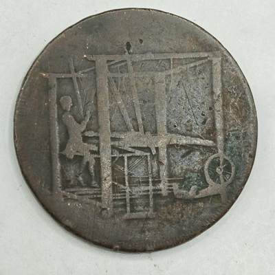 【淘币小摊】限时拍第七百八十四拍  老铜币场  满百包邮可预留两周  周一统一发货  - 英国1792年半便士铜币代币