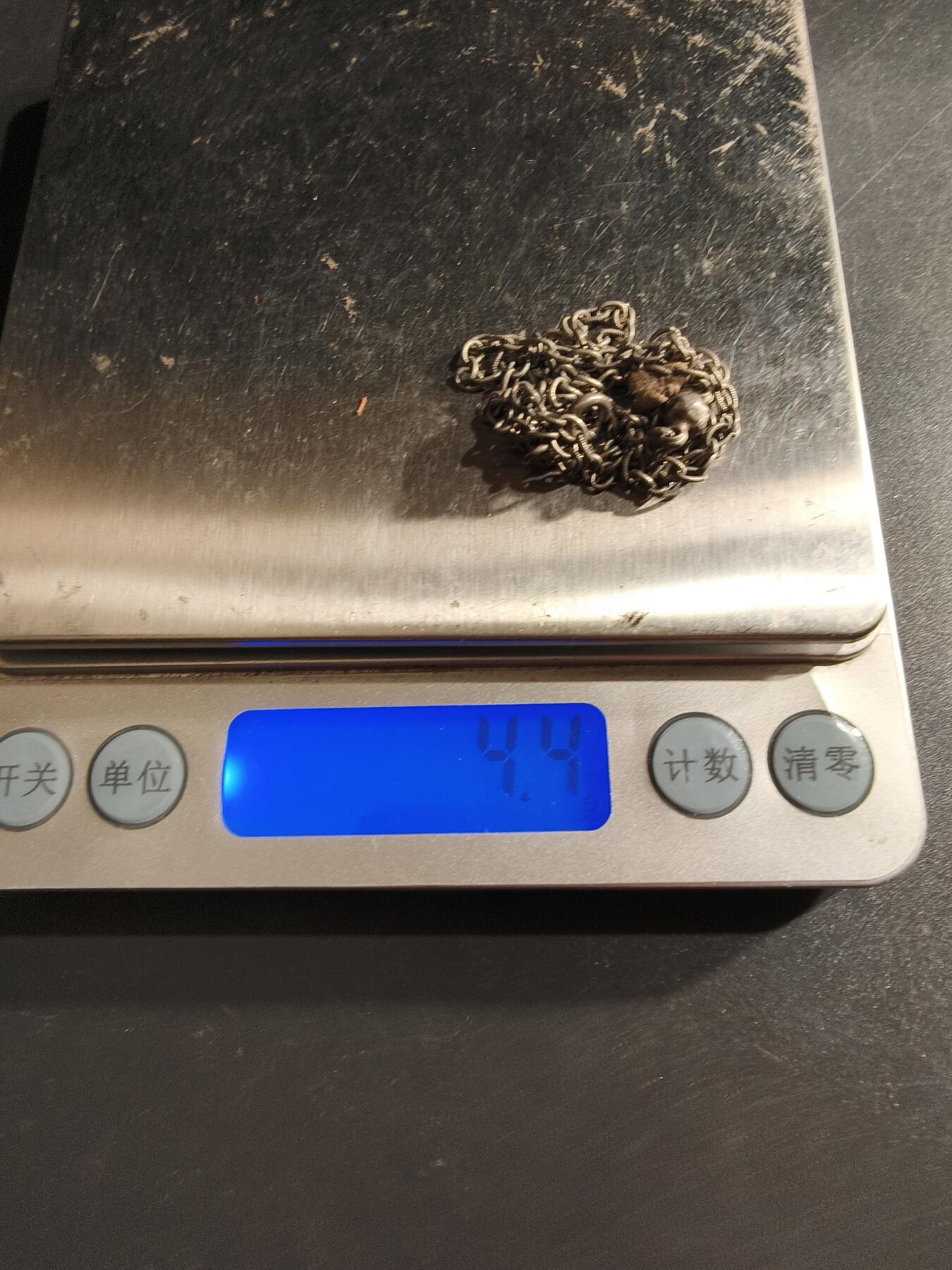 老王徽章第160期 法国银链子    4.4g