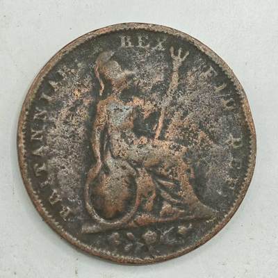 【淘币小摊】限时拍第七百八十四拍  老铜币场  满百包邮可预留两周  周一统一发货  - 英国1826年乔治四世法新铜币