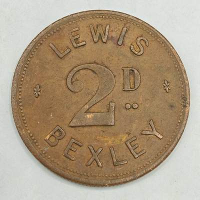 【淘币小摊】限时拍第七百八十四拍  老铜币场  满百包邮可预留两周  周一统一发货  - 英国2便士铜币代币