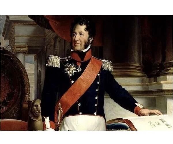 【银】法国1823年 菲利普一世高浮雕精制八角六边形银币章 32MM 15克