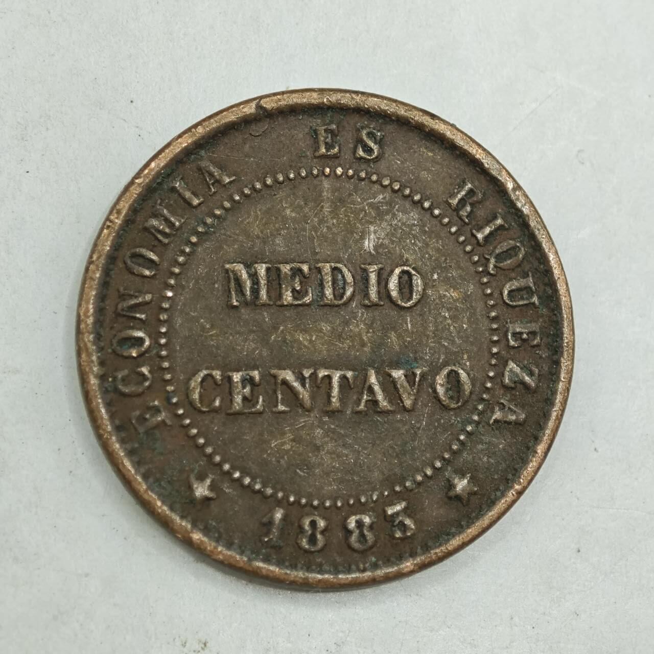 【淘币小摊】限时拍第七百八十四拍  老铜币场  满百包邮可预留两周  周一统一发货  智利1883年1/2分铜币