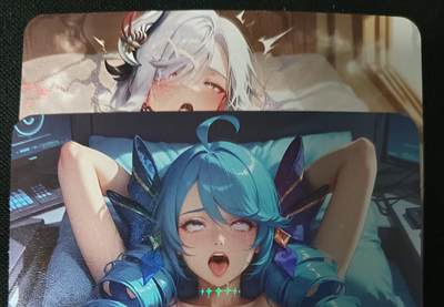 花开卡拍第45期（11月2号周日截拍，品控勿拍!!!拍品不寄存，运费5元，自制卡难免瑕疵，可能存在轻微撞角爆边等出厂瑕疵，品控介意勿拍！） - 墨卡满赠 终极诱惑双宝 艺术版 彩闪2张