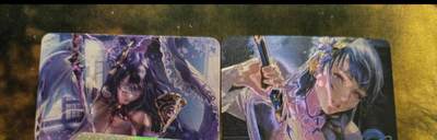 阳大大卡牌拍卖第79期（持续收拍品，周六晚上九点截拍，进群福利早知道） - 雷电将军+ACG美女（光刻） 大灯 2张