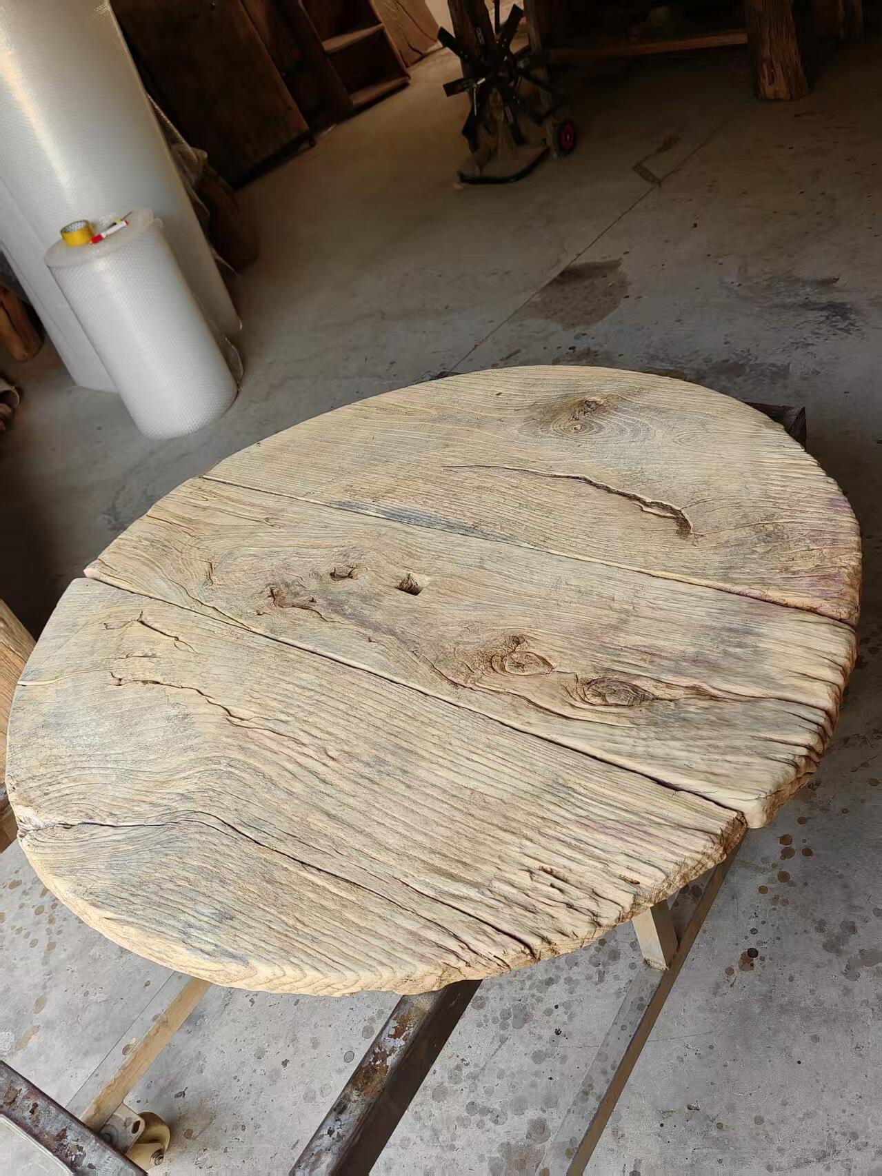 精品老榆木风化老桌面，风化漂亮，沧桑感十足，可做茶台板，户外庭院设计装修，茶室会所必备品特价 