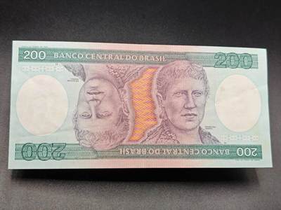 【淘币小摊】实时拍第七百八十三拍   无佣金纸币福利场   满百包邮可预留二周 每周一统一发货   - 巴西200克鲁塞罗