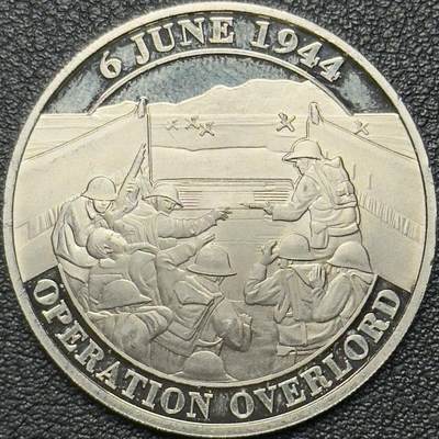 ＜小葵钱铺＞第64期·克朗币·套币·银币场·满200包邮，不寄存·3号发货 - 直布罗陀2024年诺曼底登陆80周年·霸王行动1/2克朗纪念币