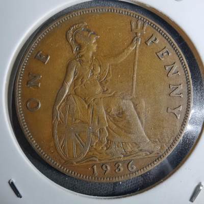 沼泽如烟--第886场 - 英国1936年1便士