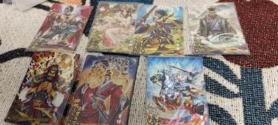 秋原瞳的小店第二十七期（持续收拍，11月秋意正浓，冬欲近，暖心囤卡好时光） - 卡游三国一弹流芳传韵7张，包括最美貂蝉和张飞