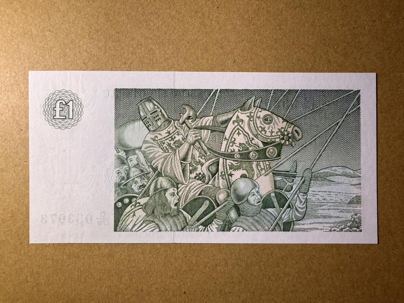 《艾美收藏》第218期-11.2周日外币荟萃 苏格兰1镑 UNC 1988年 克莱斯戴尔银行 无4