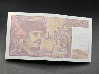 【淘币小摊】实时拍第七百八十五拍   无佣金纸币福利场   满百包邮可预留二周 每周一统一发货   - 法国20法郎