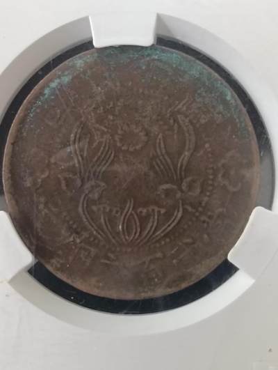 鸿运银币铜币艺术品专场5 背逆河南双旗币当二百文铜元爱藏 XF40