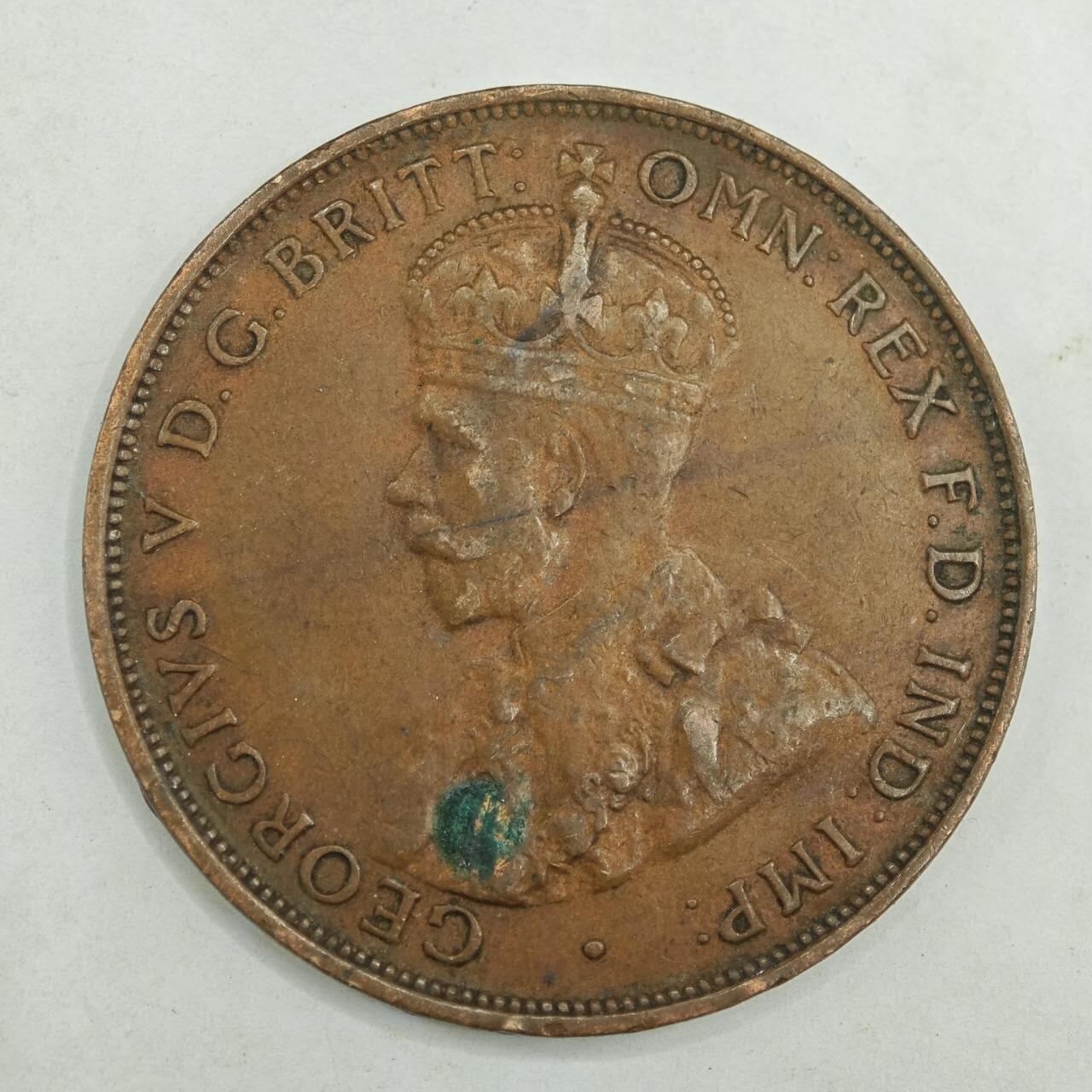 【淘币小摊】限时拍第七百八十四拍  老铜币场  满百包邮可预留两周  周一统一发货  澳大利亚1927年一便士铜币