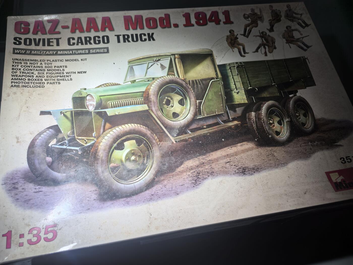 盛世勋华——号角文化勋章邮票专场拍卖第286期 拼装模型 Miniart 1/35 Gaz-AAA 1941型卡车 包装配件齐全