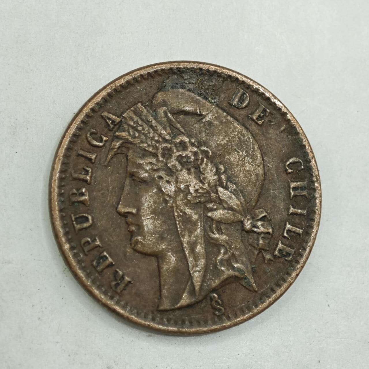 【淘币小摊】限时拍第七百八十四拍  老铜币场  满百包邮可预留两周  周一统一发货  智利1883年1/2分铜币