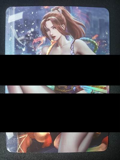 花开卡拍第45期（11月2号周日截拍，品控勿拍!!!拍品不寄存，运费5元，自制卡难免瑕疵，可能存在轻微撞角爆边等出厂瑕疵，品控介意勿拍！） - 古风LGD艺术卡 不知火舞 彩闪1张