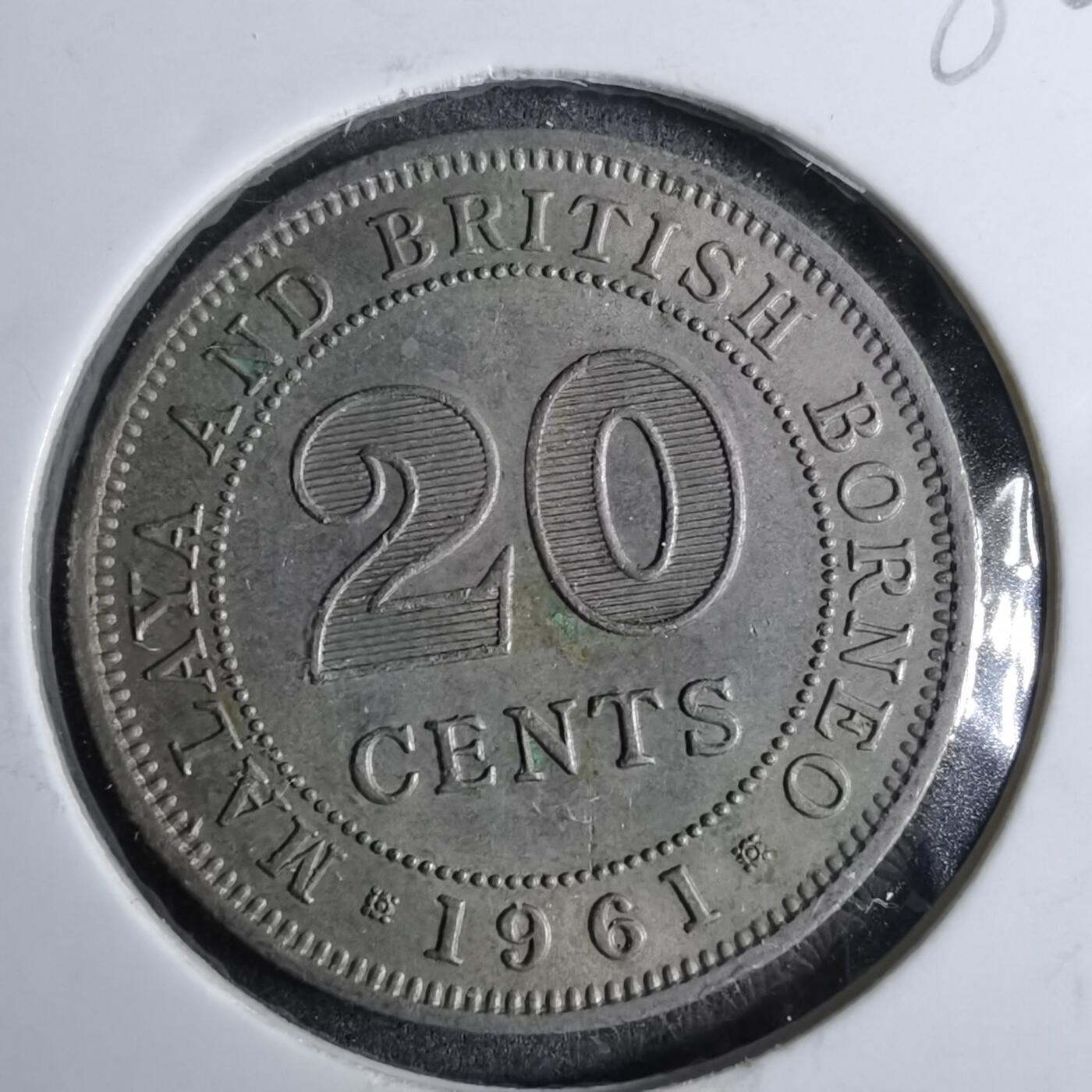 沼泽如烟--第886场 英属马来亚婆罗洲1961年20分